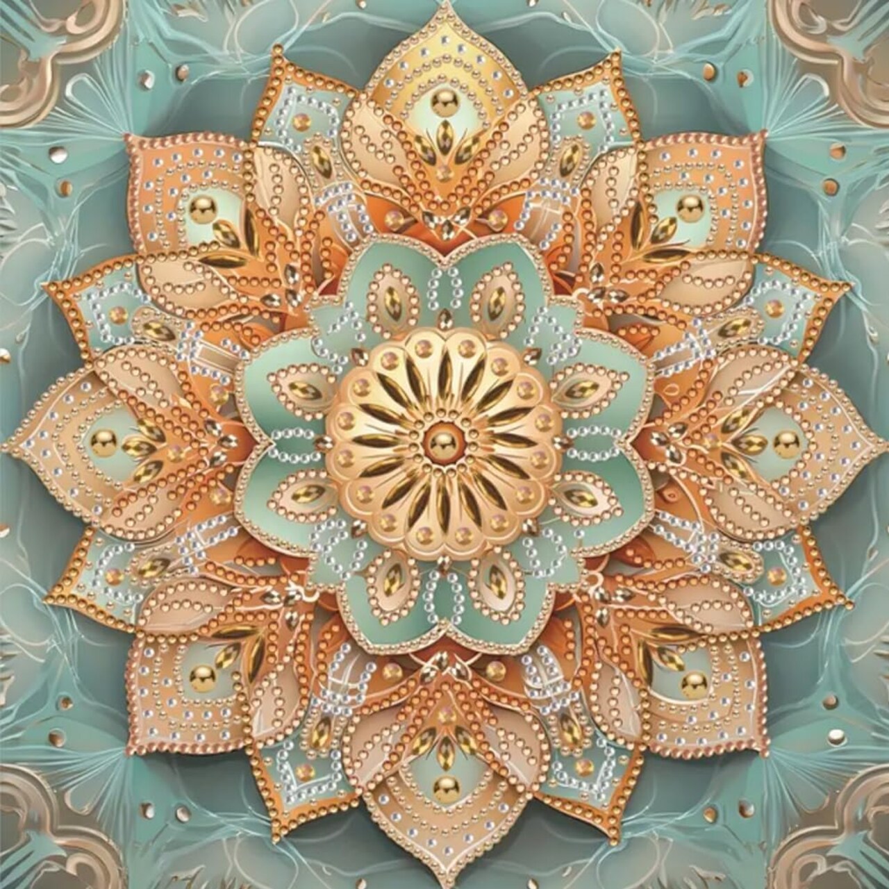 Special Shape Mandalas Diamond Art Painting Kits for Adults,Flowers Diamond Painting Kits for Beginners,Diamond Art Kits for Home Decor12×12inch/30×30cm